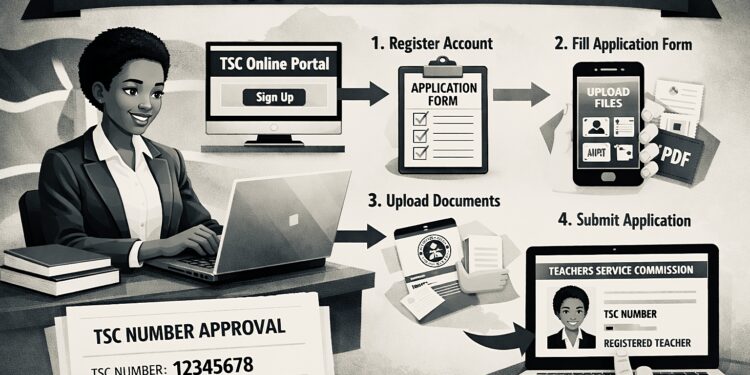 How to apply for TSC Number Online In Kenya (Step-by-Step Guide)