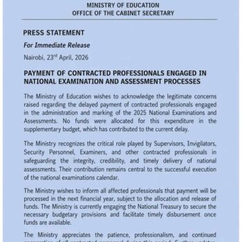 Julius Ogamba fake letter KNEC payments